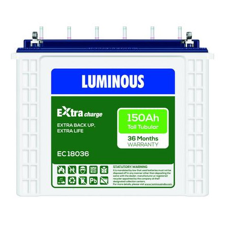 Luminous Battery : Luminous EC 18036 150 Ah Tall Tubular